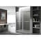 Anzzi 48 in. x 76 in. H Sliding Frameless Shower Door in Brushed Nickel w/ Tsunami Guard Tempered Glass SD-FRLS05801BN - alternate 2